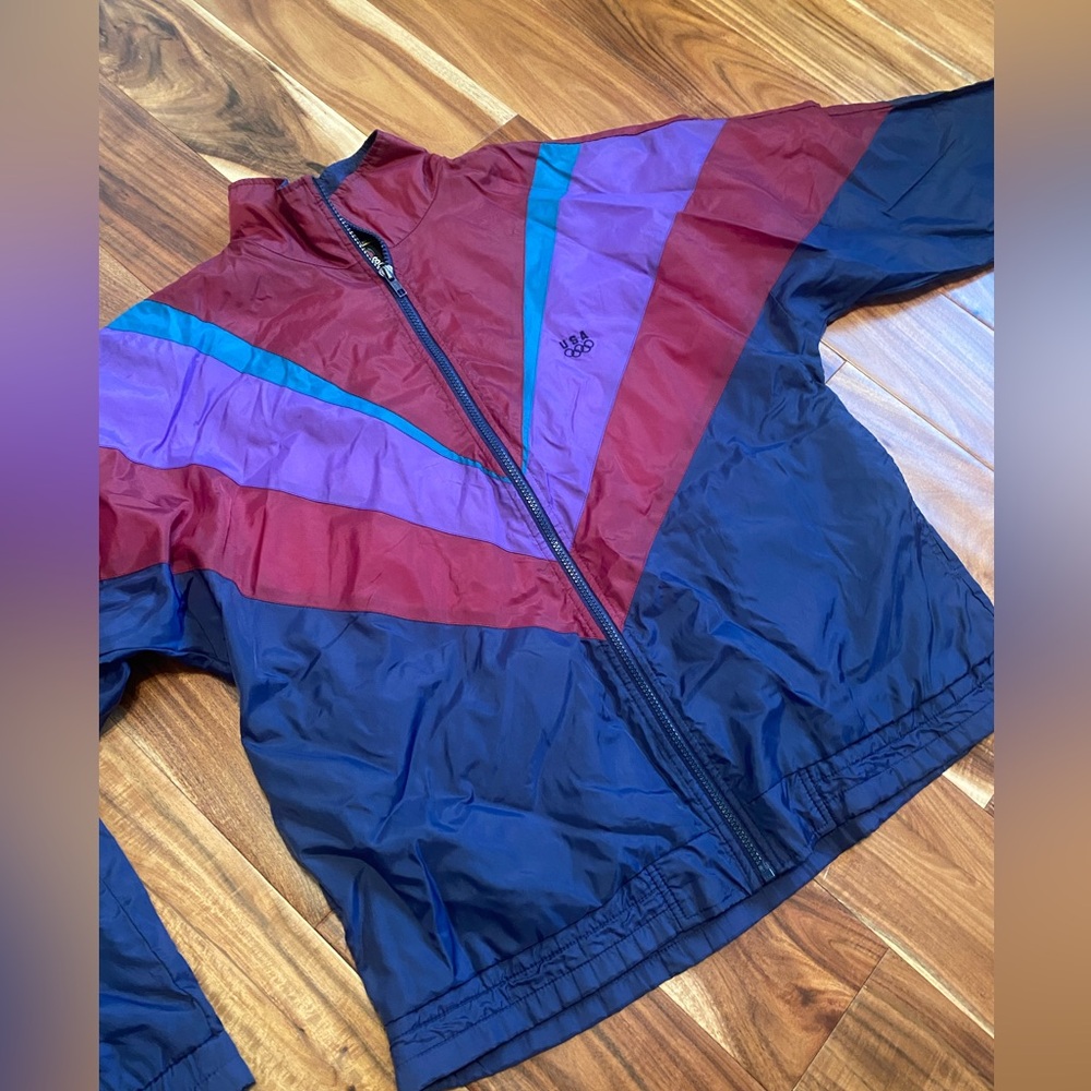 Colorful Windbreaker Jacket- USA Olympic Edition